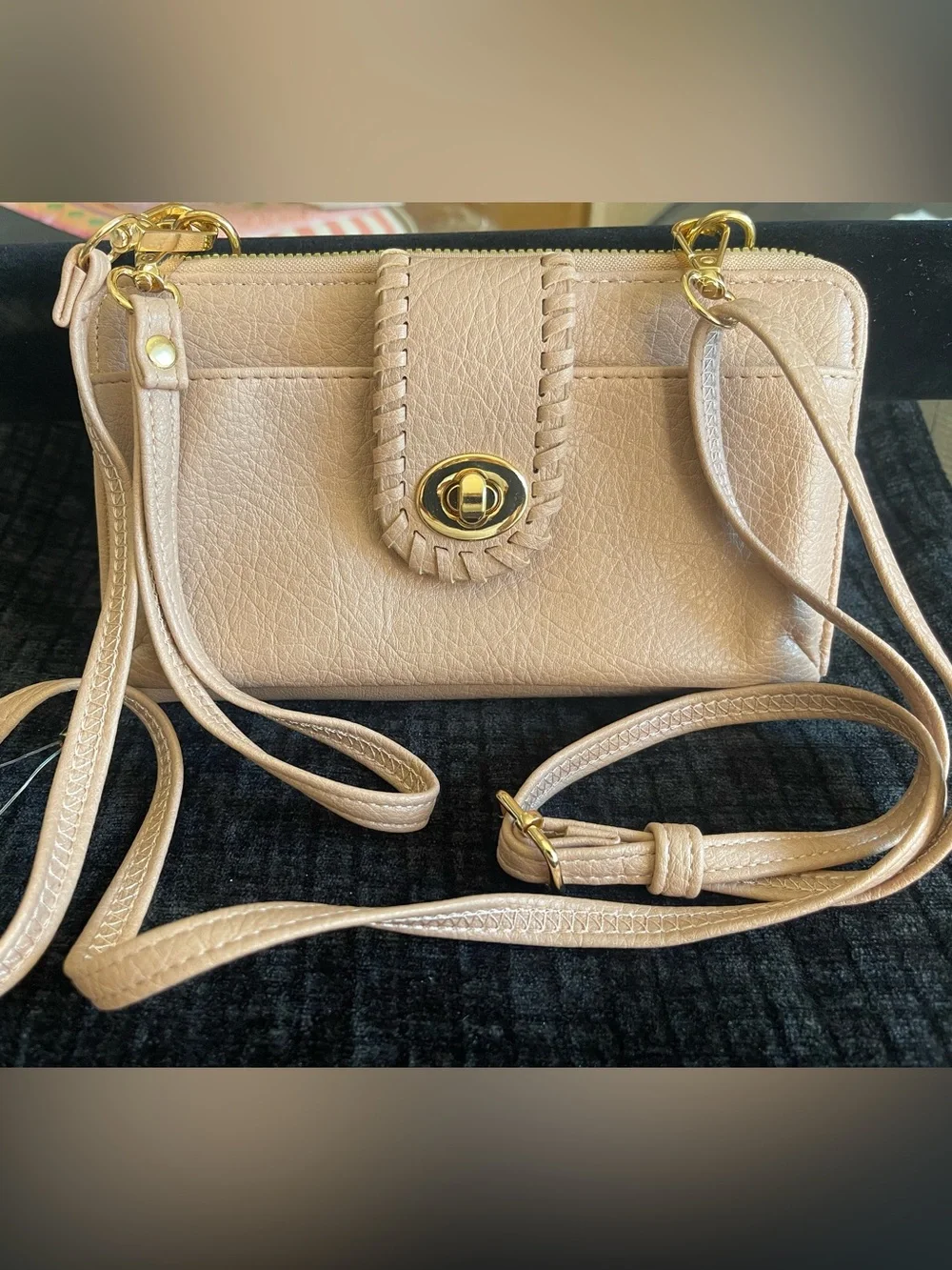 Women’s Soft Blush Leather Crossbody Bag